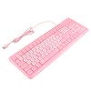 Keyboard USB Wired UltraThin Cute Cartoon for Home Office Laptop
