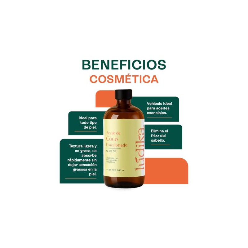 COSTANZA - HEBBE Aceite de Coco Fraccionado 500 ml |