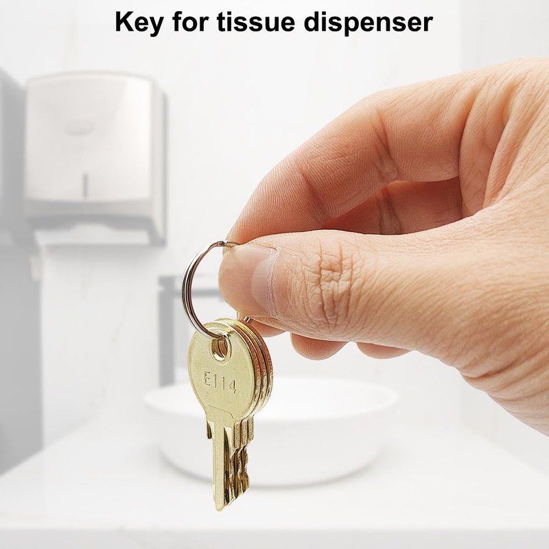 Keys for E114 Key Paper Towel Dispenser, 6 Pack E114