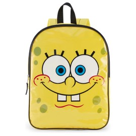 Nickelodeon SpongeBob Backpack for Kids 15” | Cute SpongeBob SquarePants Bookbag for Boys and Girls | Padded Straps & Large Zip Compartment | SpongeBob Back to School Supplies