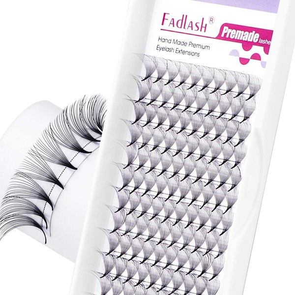 FADLASH Premade Lash Fans C Curl Premade Fans Eyelash Extensions