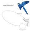AHANDMAKER Pet Bird Parrot Anklet, Stainless Steel Bird Foot Stand