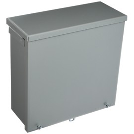 Hoffman A10R104 NEMA 3R Enclosure, Screw Cover, Galvanized, Paint Finish, 10" x 10" x 4"