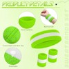 Bememo 6 Pcs Neon Sweatbands Set for Men Women 80s