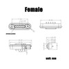 1Pair Magnetic Pogo Pin Connector, 2P/3P/4P/5P/6P/7P/8P/9P/10P/12Pin DC Power Male+Female Socket,