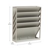 Mind Reader 5-Tier Vertical File Storage, Desktop Organizer, Wall Mount,