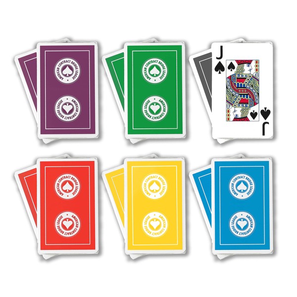 Baron Barclay ACBL (American Contract Bridge League) Playing Cards - Jumbo Print - 1 Dozen Decks - Bridge Sized - Plastic Coated
