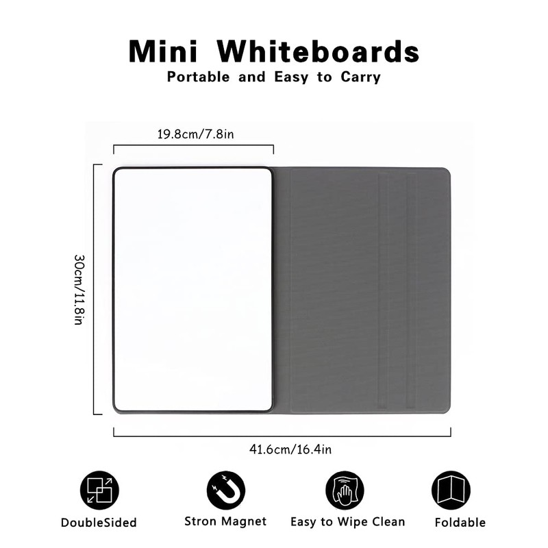 Mini Whiteboard Portable Folding Small Whiteboard Double-Sided Dry Erase Board