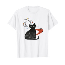 Cat Midcentury Mid Century Retro Atomic Age Space Modern T-Shirt
