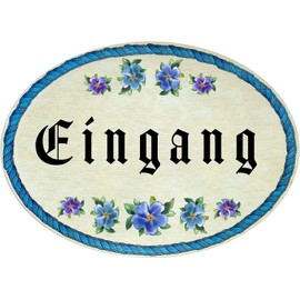 Kaltner Präsente Gift Idea Wooden Gift Item Decorative Door Sign in Antique Design Decorative Item Entrance (18 x 13 cm)