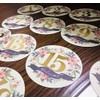 1-30 Pegatinas para número de boda para tarjetas de mesa,