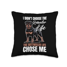 Rottweiler Dog Rottie Throw Pillow