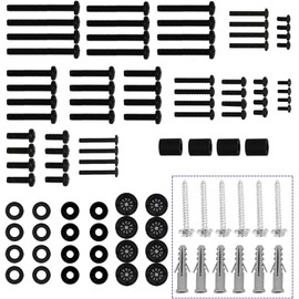 Suptek VESA Mounting Screws - Compatible with TVs up to 80 inches M4 M5 M6 M8 Screws Washers Spacers Suitable for all TV wall mounts and monitor stands (LSB)