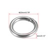 sourcing map 201 Stainless Steel O Ring 20mm(0.79") Outer Diameter