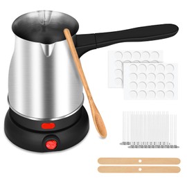 Candle Making Kit with Wax Melter,Electric Candle Wax Melter for Candle Making, Stainless Steel Wax Melting Pot, 52IN Power Cord,Candle Making Supplies