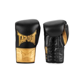 Tapout Leather Boxing Gloves (1 Pair) Lockhart Black/Gold, 10 oz L, 960011