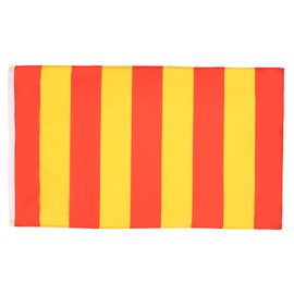 AZ FLAG STRIPPED RED AND YELLOW FLAG 3' x 5' - STRIPPED FLAGS 90 x 150 cm - BANNER 3x5 ft