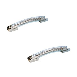 Adam Hall Hardware 3428 M2 AH – 2 x Belt Handle with Transparent PVC Handle, 210 mm