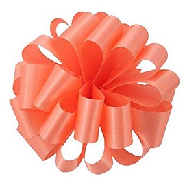 McGinley Mills 1.3" W Acetate Satin Ribbon, Sonia Peach Pink, 100 Yard Spool