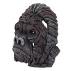 Gorilla Head Sculpture 6.3in Animal Head Figurine Resin Hollow Out