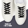 Kilter Flat Trainer Shoelaces - Black - 140 cm -