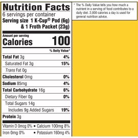 Gevalia Frothy 2-Step Caramel Macchiato Espresso K-Cup Coffee Pods & Frothy Milk