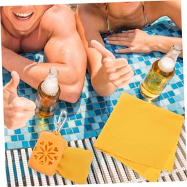 BESPORTBLE 3pcs Fast Drying Compact Lightweight Sports Towel Absorbent Travel Gym Towel for Hiking Yoga Camping and Swimming Orange for Quick Use and Adventure