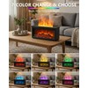 Essential Oil Diffuser, 7-Color Fireplace Fire Flame Aromatherapy Humidifier, 280ml
