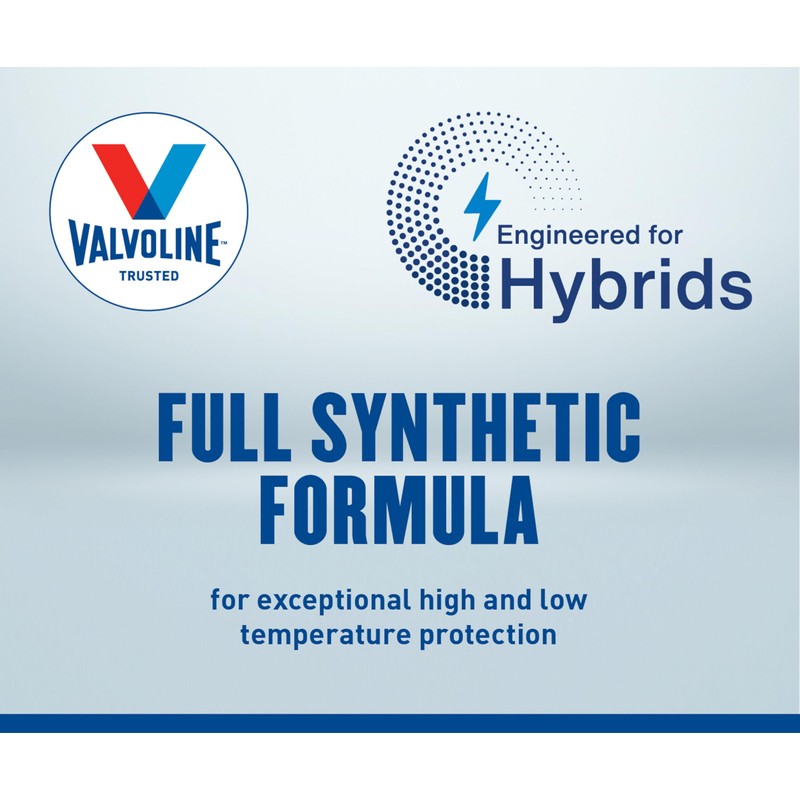 Valvoline Hybrid Vehicle 0W-20 Full Synthetic Motor Oil 5 Quart