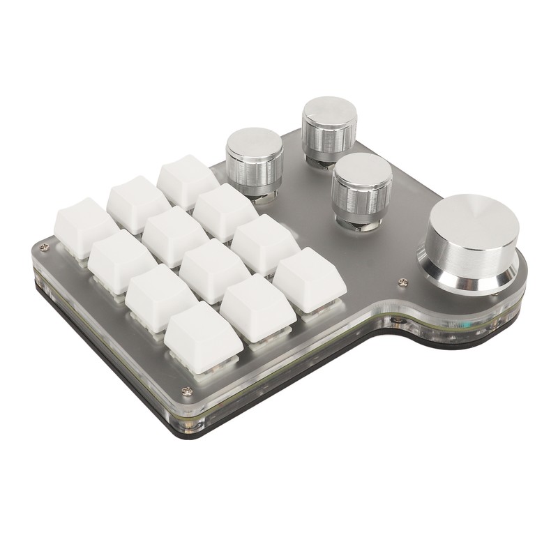 Blue Switch Keyboard USB C BT 2.4G Wireless Mini RGB