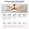 36-inch Ceiling Fan Downrod with Extension Cord, 3-Foot White Ceiling