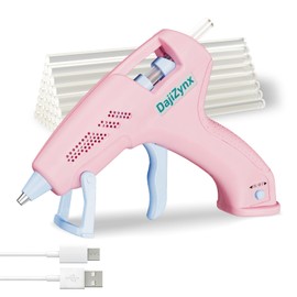 Cordless Hot Glue Gun Kit - 90s Fast Heating with 2600mAh Type-C Rechargeable Battery, Includes 30 Premium Glue Sticks (7x150mm) for DIY Crafts, Home Repairs, Gift Making & Creative Projects