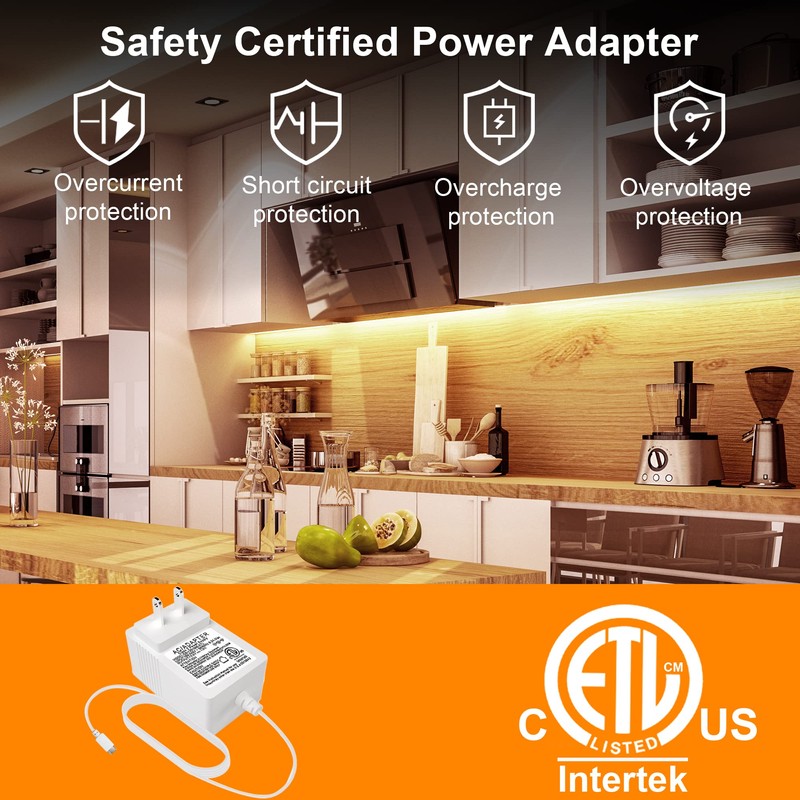 LAFULIT 10 PCS Under Cabinet Lights Kit, Motion Sensor LED