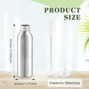 Mirrline 8 Pcs 150ml/5oz Aluminum Bottle Refillable Liquid Container Aluminum
