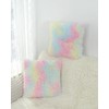 2Pcs Soft Faux Fur Fluffy Pillows Covers, Cute Kawaii Aesthetic