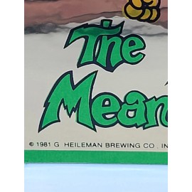 Mickey's VINTAGE 1981 MICKEYs Malt Liquor "The Mean Green" Sticker/Decal - New Old Stock