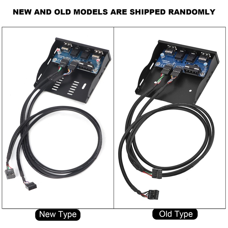 USB2.0 HDAUDIO Floppy Front Panel 3.5'' 9Pin to 2 USB2.0