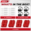 Uddick 4PCS 175A 1/0-4 Gauge Battery Cable Quick Connect/Disconnect Connector