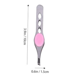 OATIPHO Stainless Steel Eyebrow Tweezers Set 4PCS Precision Eyebrow Trimmers for Makeup Grooming for Women and Men and Facial Hair Removal