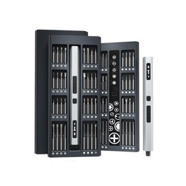 TanSon Mini Electric Screwdriver Set,3.7V Precision Screwdriver Set 66 in 1 Magnetic Drill,HD Display,5 Torque Settings,4 LED Lights, Portable Repair Tool Kit for Computer,Phone, Watch,Camer,Glasses