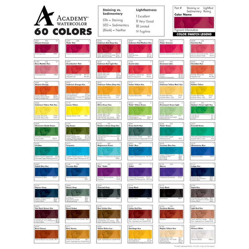 Grumbacher Academy Watercolor Paint, 7.5ml/0.25 Ounce, Sap Green (A187)