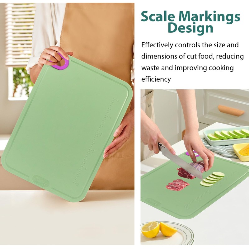 Minicoco Premium Chopping Board Non Slip Chopping Board Dishwasher Safe