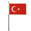 Turkey Table Flag 4'' x 6'' - Turkish Desk Flag