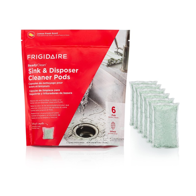Frigidaire ReadyClean Probiotic Sink and Disposer Cleaner 6 Pods, Tablet,