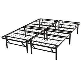 Omne Sleep Steel Black Twin Platform Foundation
