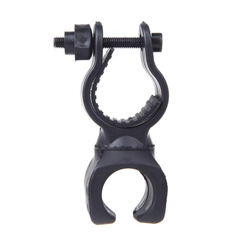 LIOOBO 2pcs Adjustable 360 Degree Rotating Bicycle Torch Clamp Holder