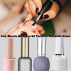 HOIUMLZ 50pcs Nail Polish Replacement Brush Kit with Handle Disposable