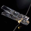 50pcs Clear Small Clips, Transparent Plastic Clear Clips Binder Photo