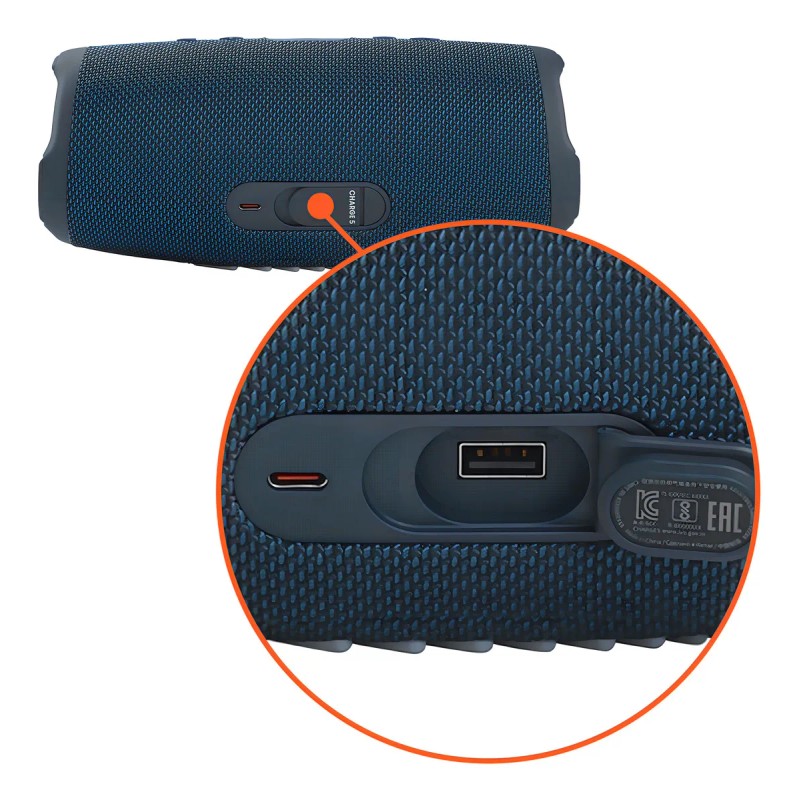 Bocina JBL Charge 5 portátil con bluetooth waterproof