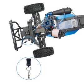 50pcs RC Body Clips with Pull Tabs Car Clips RC Clips for All 1/8 1/10 1/12 Scale Traxxas Redcat Axial Arrma HSP Redcat HPI Himoto Tamiya RC Car Truck Buggy Parts (1.2mm Rod Silver Clips and Tabs)